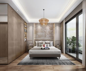 New Chinese Style Bedroom-ID:212414985