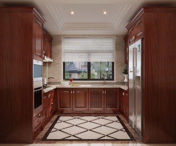 European Style Classical Style Open Kitchen-ID:963315013