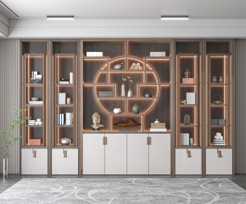 New Chinese Style Bookcase-ID:283895024