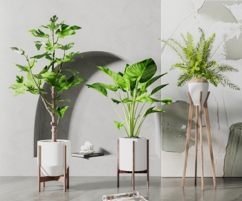 Modern Potted Green Plant-ID:452790029