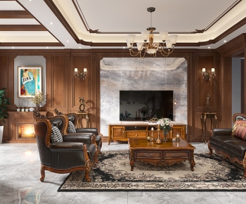 American Style A Living Room-ID:955451978