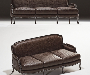 European Style Classical Style Three-seat Sofa-ID:608848099