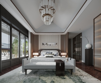 New Chinese Style Bedroom-ID:450269946