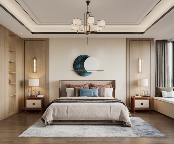 New Chinese Style Bedroom-ID:816589127