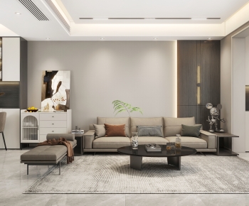 Modern A Living Room-ID:670660022