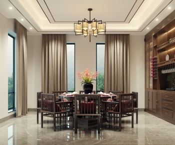 New Chinese Style Dining Room-ID:422578105