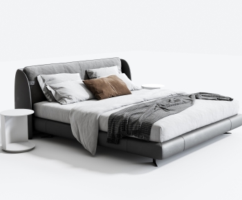 Modern Double Bed-ID:818541024