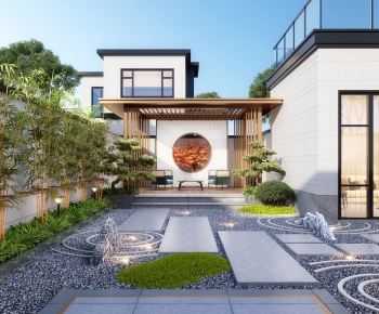 New Chinese Style Courtyard/landscape-ID:949469093