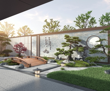 New Chinese Style Courtyard/landscape-ID:385782968