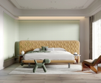 Simple European Style Bedroom-ID:842979911