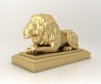 现代狮子雕塑-ID:281744004