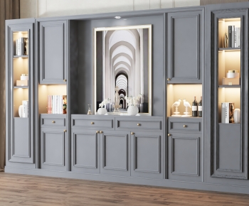 Simple European Style Decorative Cabinet-ID:719021087