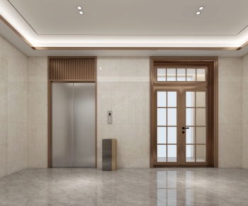 Modern Office Elevator Hall-ID:167229895