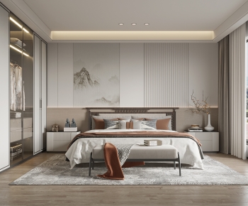 New Chinese Style Bedroom-ID:874272114