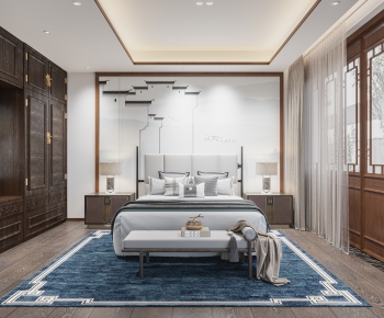 New Chinese Style Bedroom-ID:408178099