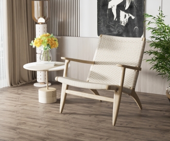 Wabi-sabi Style Lounge Chair-ID:338725096