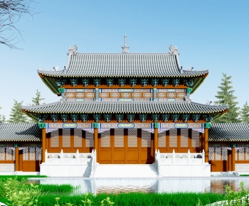 Chinese Style Ancient Architectural Buildings-ID:795056103