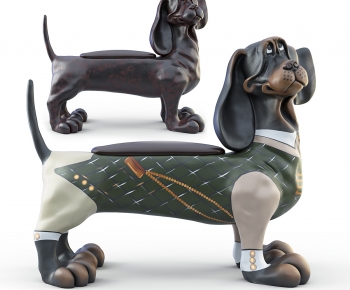 现代雕塑狗摆件-ID:365916017