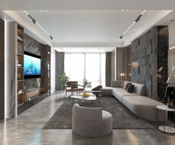 Modern A Living Room-ID:984905002