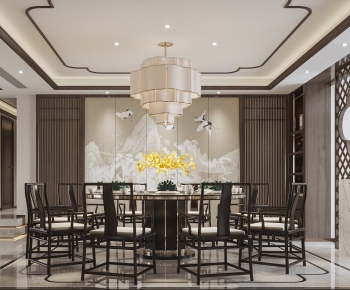 New Chinese Style Dining Room-ID:931942947