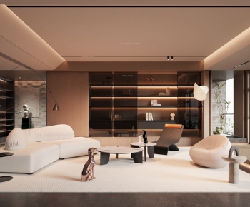 Modern Wabi-sabi Style A Living Room-ID:133310085