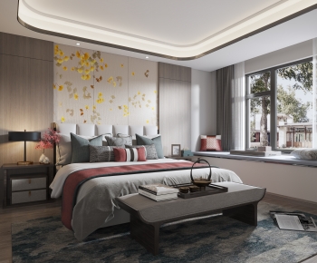 New Chinese Style Bedroom-ID:659878022
