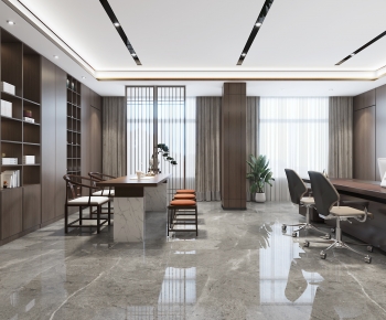 New Chinese Style Manager's Office-ID:315021999