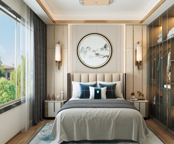 New Chinese Style Bedroom-ID:801772122