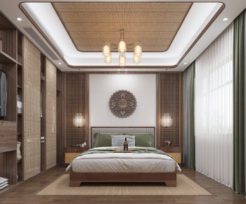 Southeast Asian Style Bedroom-ID:235055926