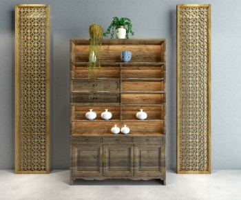 New Chinese Style Decorative Cabinet-ID:209729734