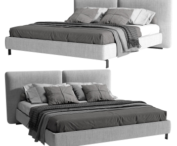Modern Double Bed-ID:437910621