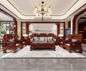 Chinese Style A Living Room-ID:774677045