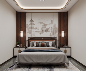 Chinese Style Bedroom-ID:888374097
