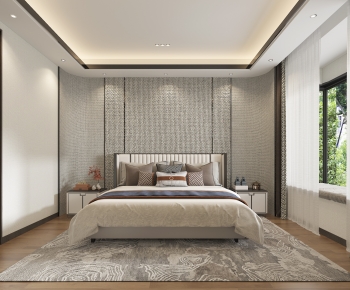 New Chinese Style Bedroom-ID:276117091