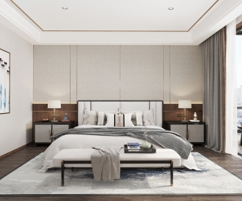 New Chinese Style Bedroom-ID:111462127