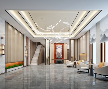 New Chinese Style Lobby Hall-ID:121125944