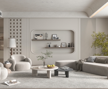 Wabi-sabi Style A Living Room-ID:147922993