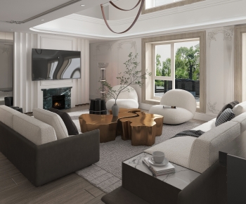 French Style A Living Room-ID:930197004