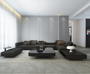 Modern A Living Room-ID:748322012