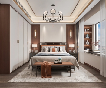 New Chinese Style Bedroom-ID:235529906
