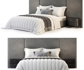 Modern Double Bed-ID:578026063