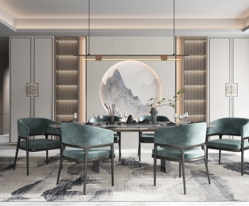 New Chinese Style Dining Room-ID:453684095