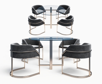 Modern Dining Table And Chairs-ID:637217045
