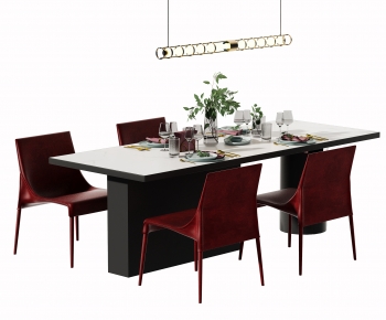 Modern Dining Table And Chairs-ID:665487055