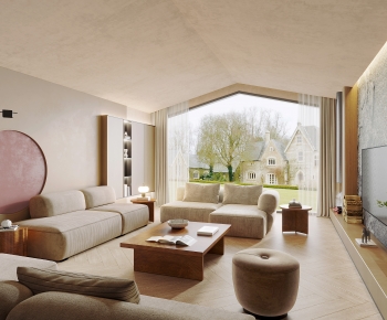 Modern Wabi-sabi Style A Living Room-ID:959433088