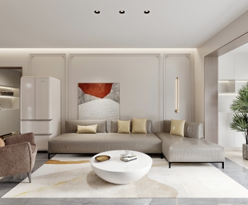 Modern A Living Room-ID:460520987