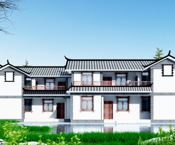 Chinese Style Ancient Architectural Buildings-ID:637640003