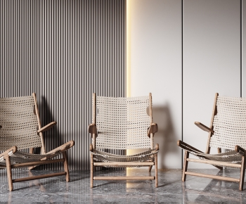 Wabi-sabi Style Lounge Chair-ID:162235981