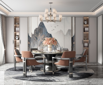 New Chinese Style Dining Room-ID:216157914