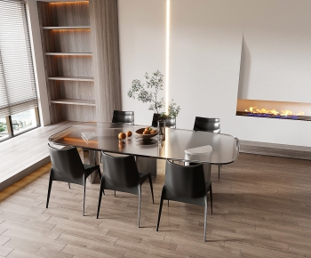 Modern Dining Table And Chairs-ID:626157053
